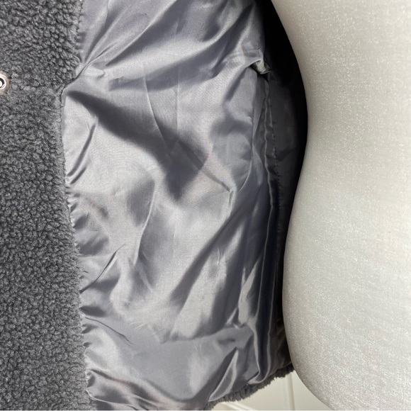 Sebby Collection Grey Teddy Sherpa Fleece NWT. SZ:S. - Picture 8 of 15